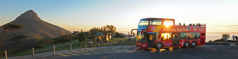 Sunset bus tour in Cape Town